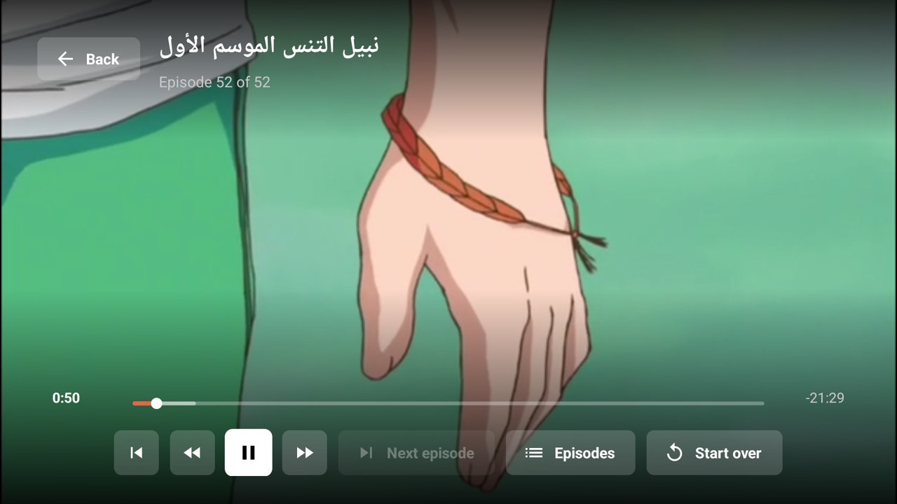 Full-screen player